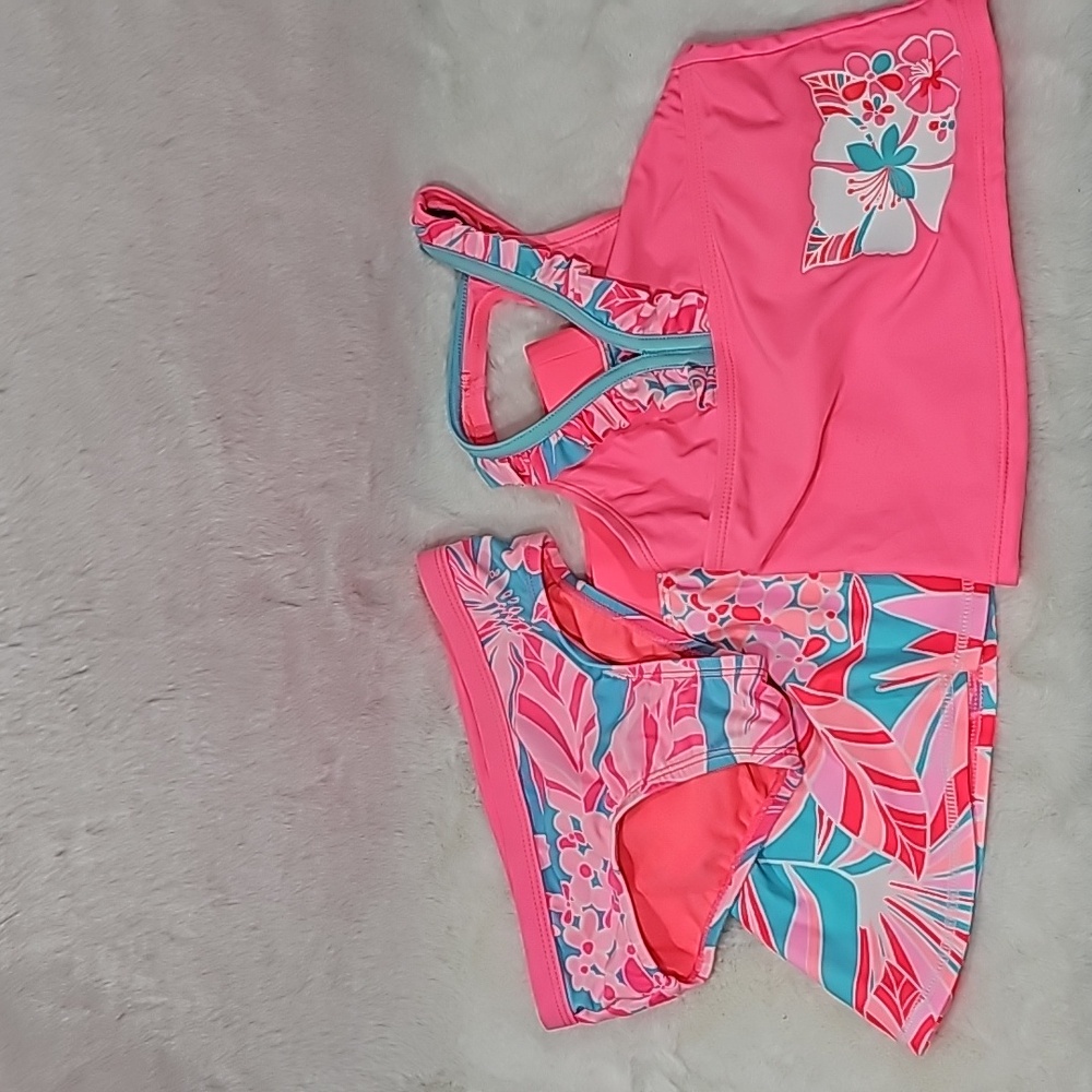 Zero Posur Swimwear 3 Piece Bathing Suit 5/6